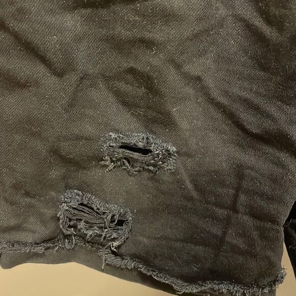 DL 1961 woman’s black Monet ultra high rise shorts - Picture 3 of 16